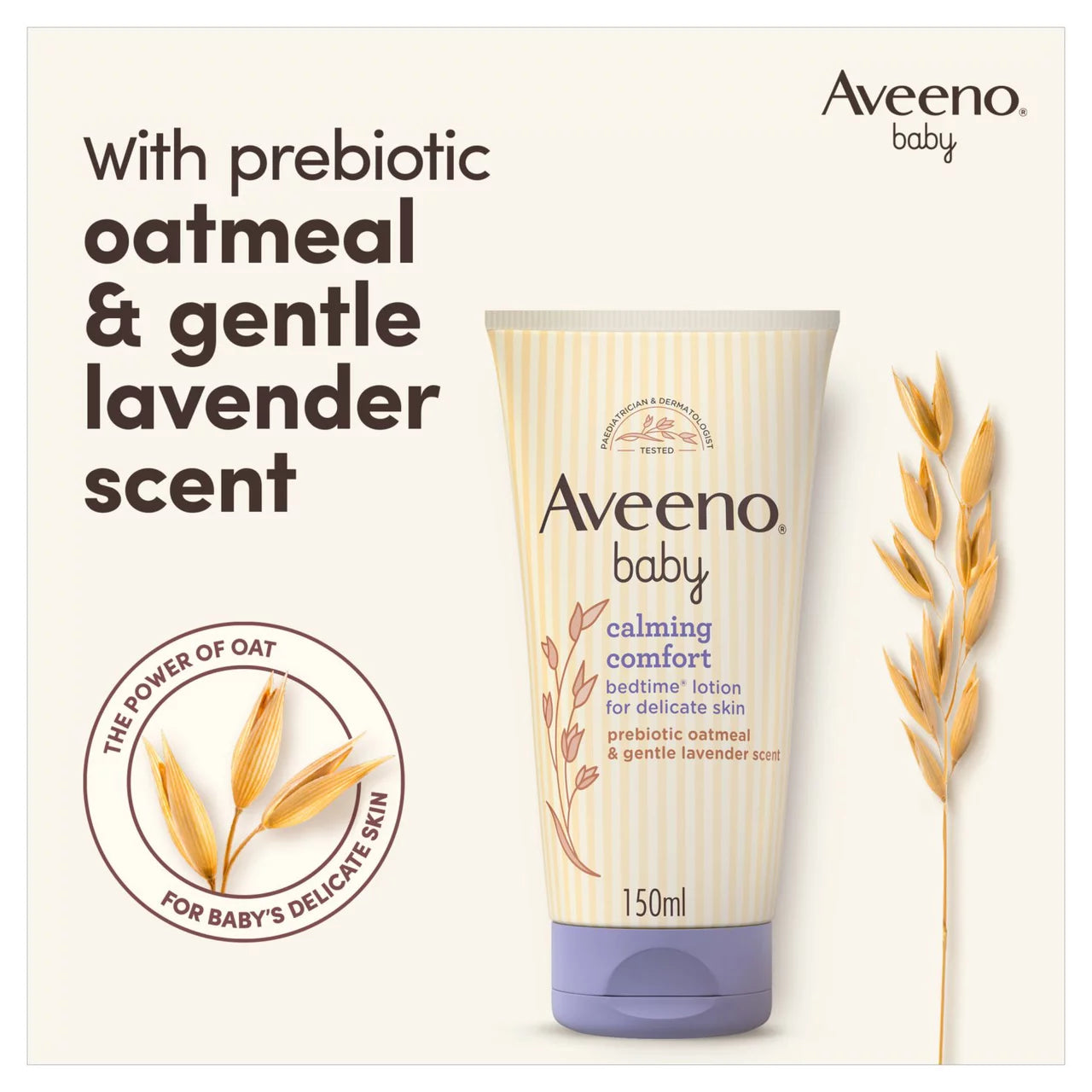Aveeno Baby Calming Comfort Bedtime Lotion For Delicate Skin 150ml