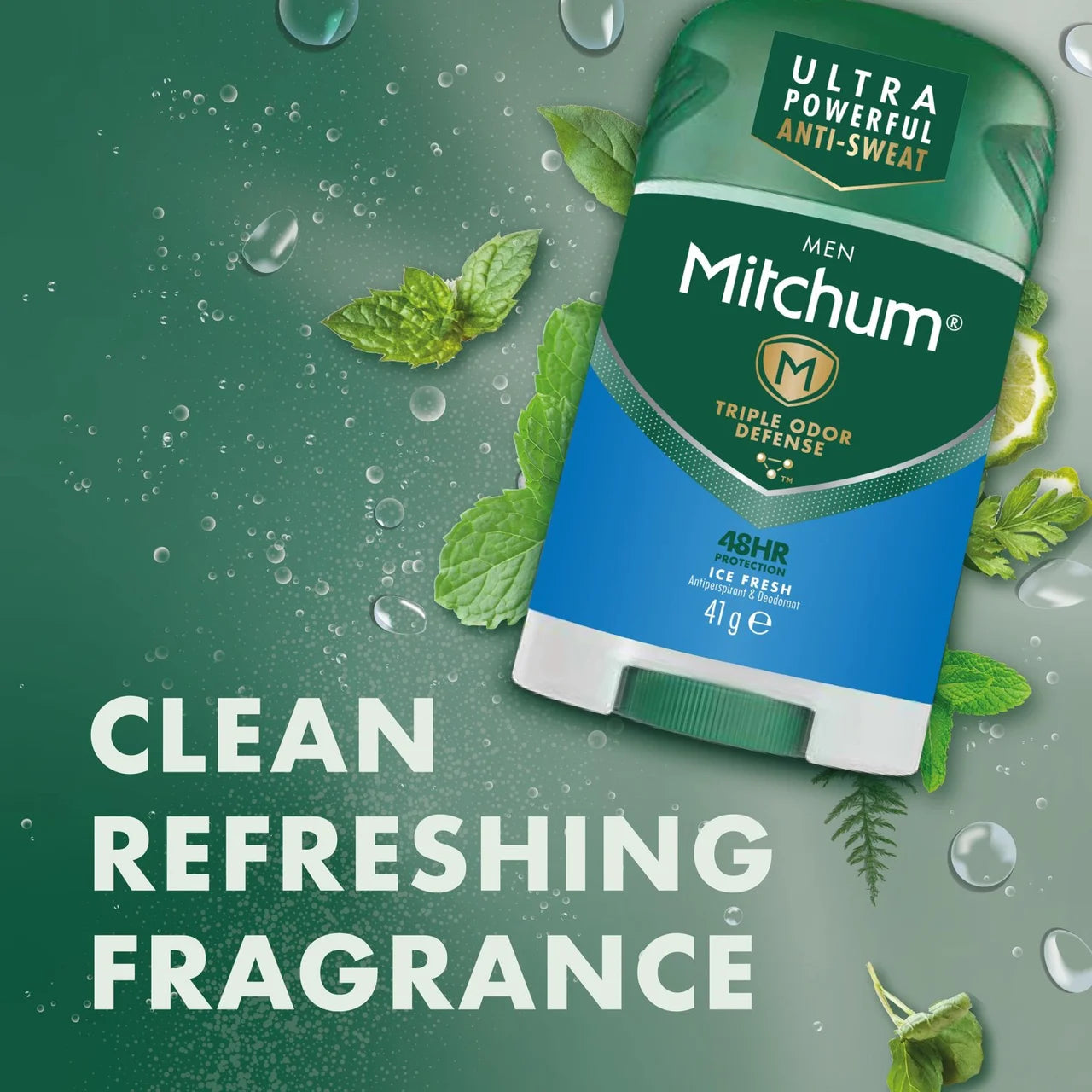 Mitchum Men Ice Fresh Antiperspirant & Deodorant Stick Solid 41g