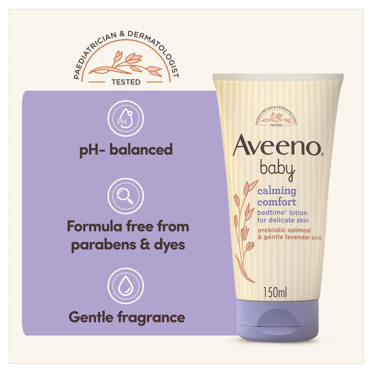 Aveeno Baby Calming Comfort Bedtime Lotion For Delicate Skin 150ml