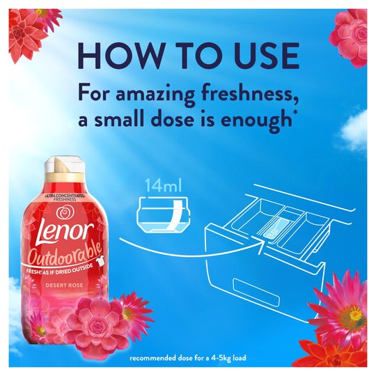 Lenor Outdoorable Desert Rose Fabric Conditioner 55W 770Ml