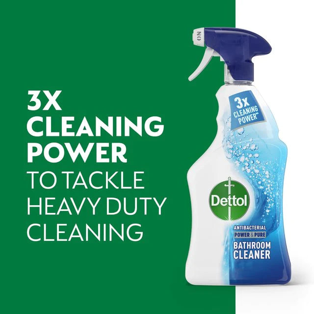 Dettol Power & Pure Bathroom Spray Fresh Mountain Spring 1L