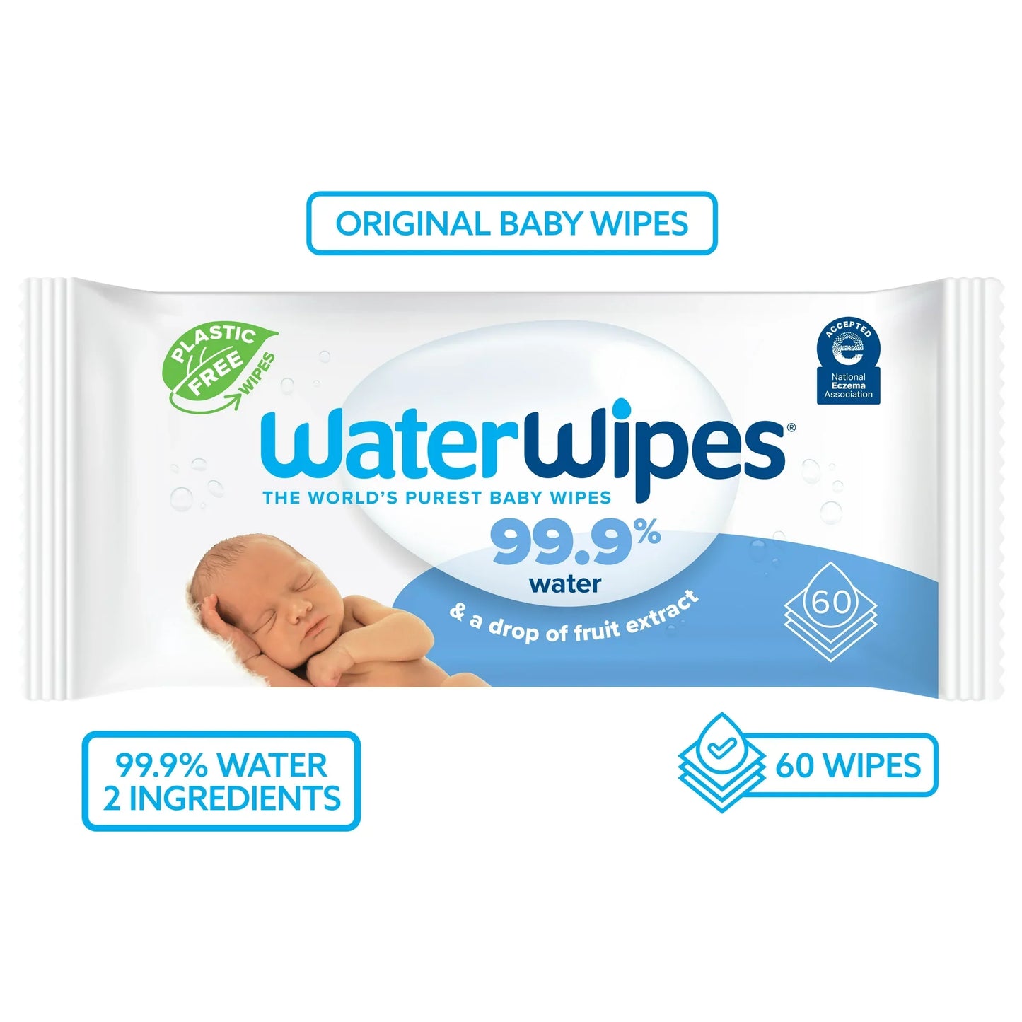 Waterwipes Purest Baby Wipes 60