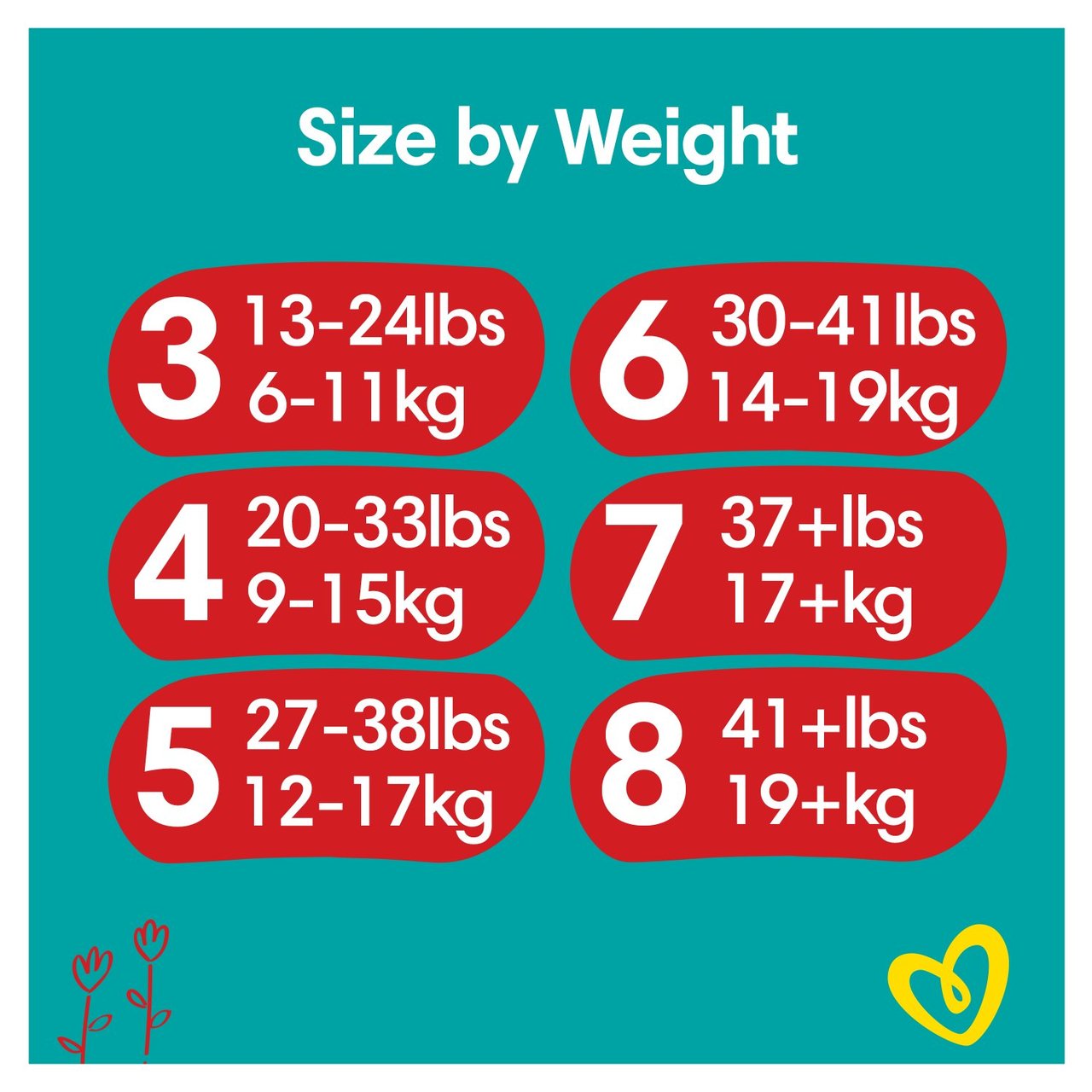Pampers Baby-Dry Nappy Pants Size 8, 44 Nappies, 19kg+, Jumbo+ Pack
