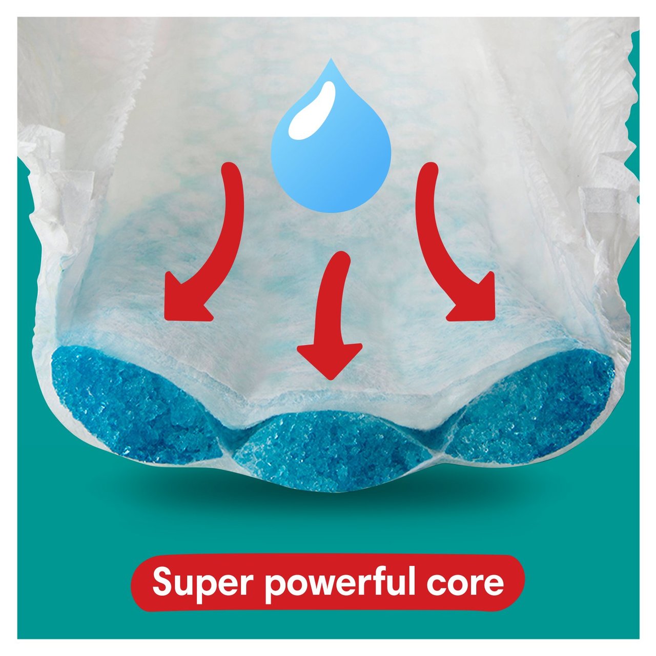 Pampers Baby-Dry Nappy Pants Size 6, 54 Nappies, 14kg - 19kg, Jumbo+ Pack