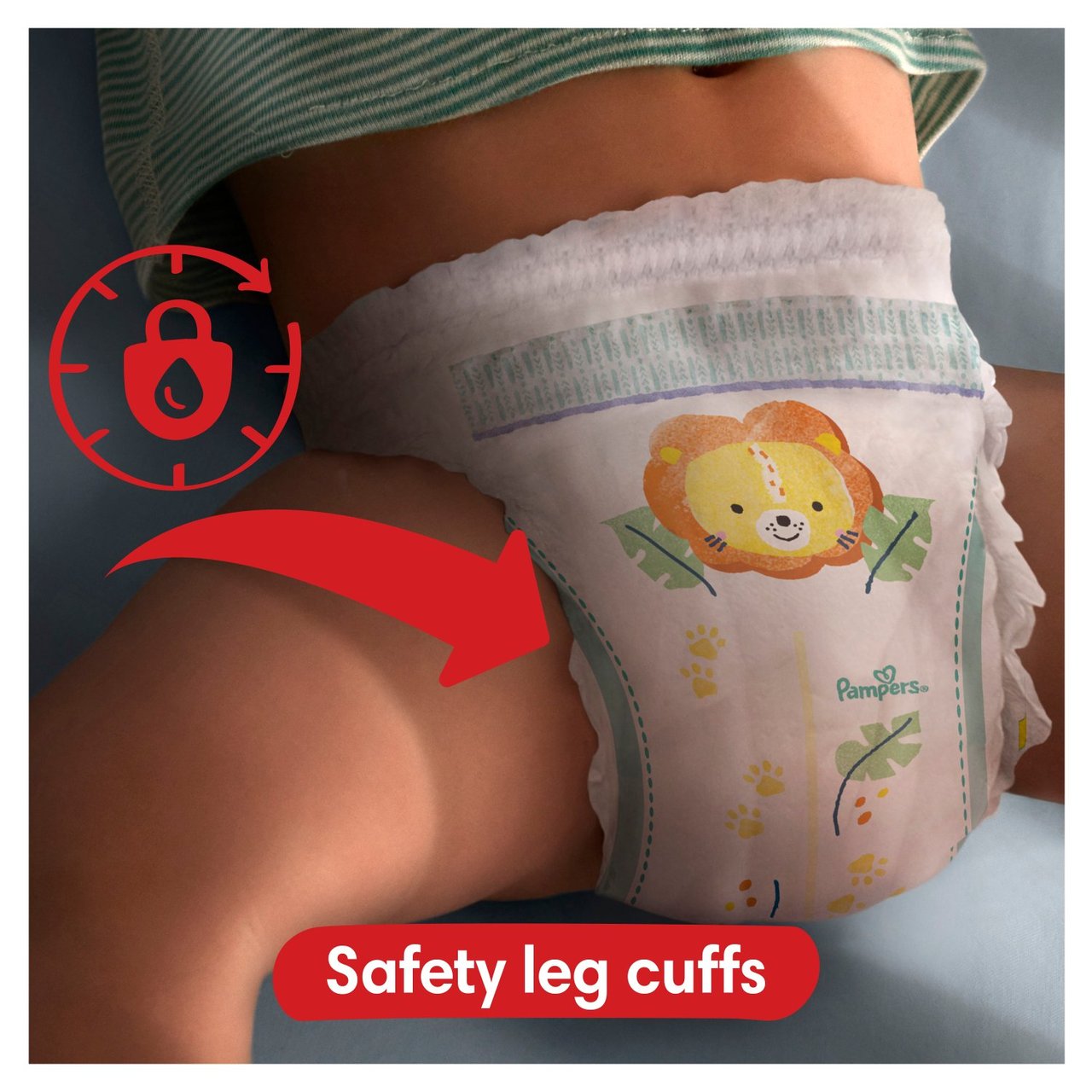 Pampers Baby-Dry Nappy Pants Size 7, 25 Nappies, 17kg+kg