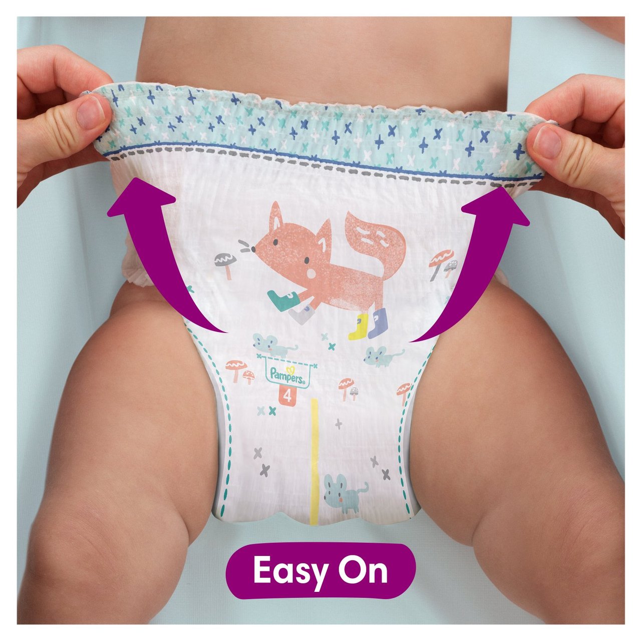 Pampers Baby-Dry Nappy Pants Size 4, 38 Nappies, 9kg-15kg