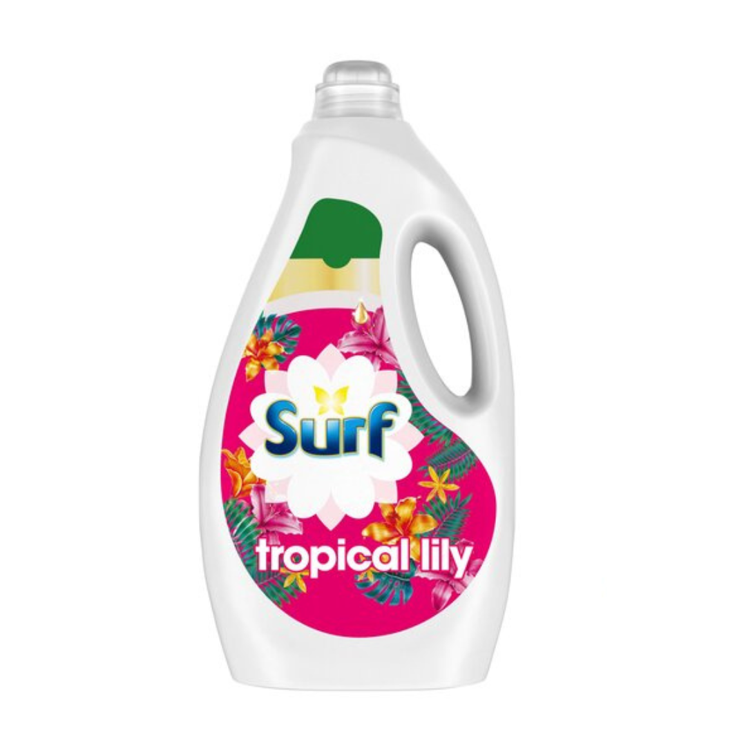 Surf Tropical Lily Washing Liquid Detergent 100 Washes 2700ml