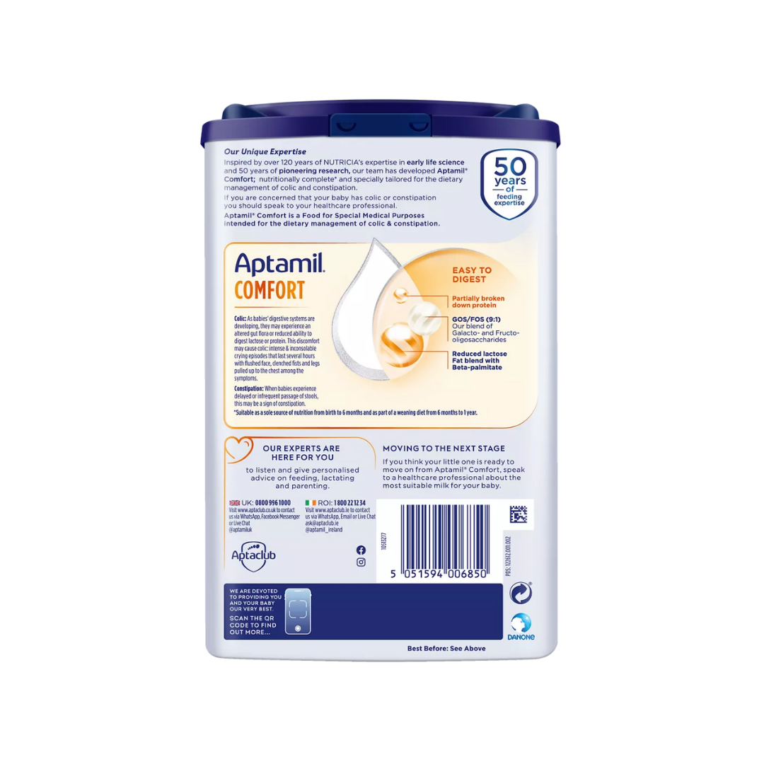 Aptamil Comfort Baby Milk Formula Colic & Constipation From Birth To 12 Months 800g