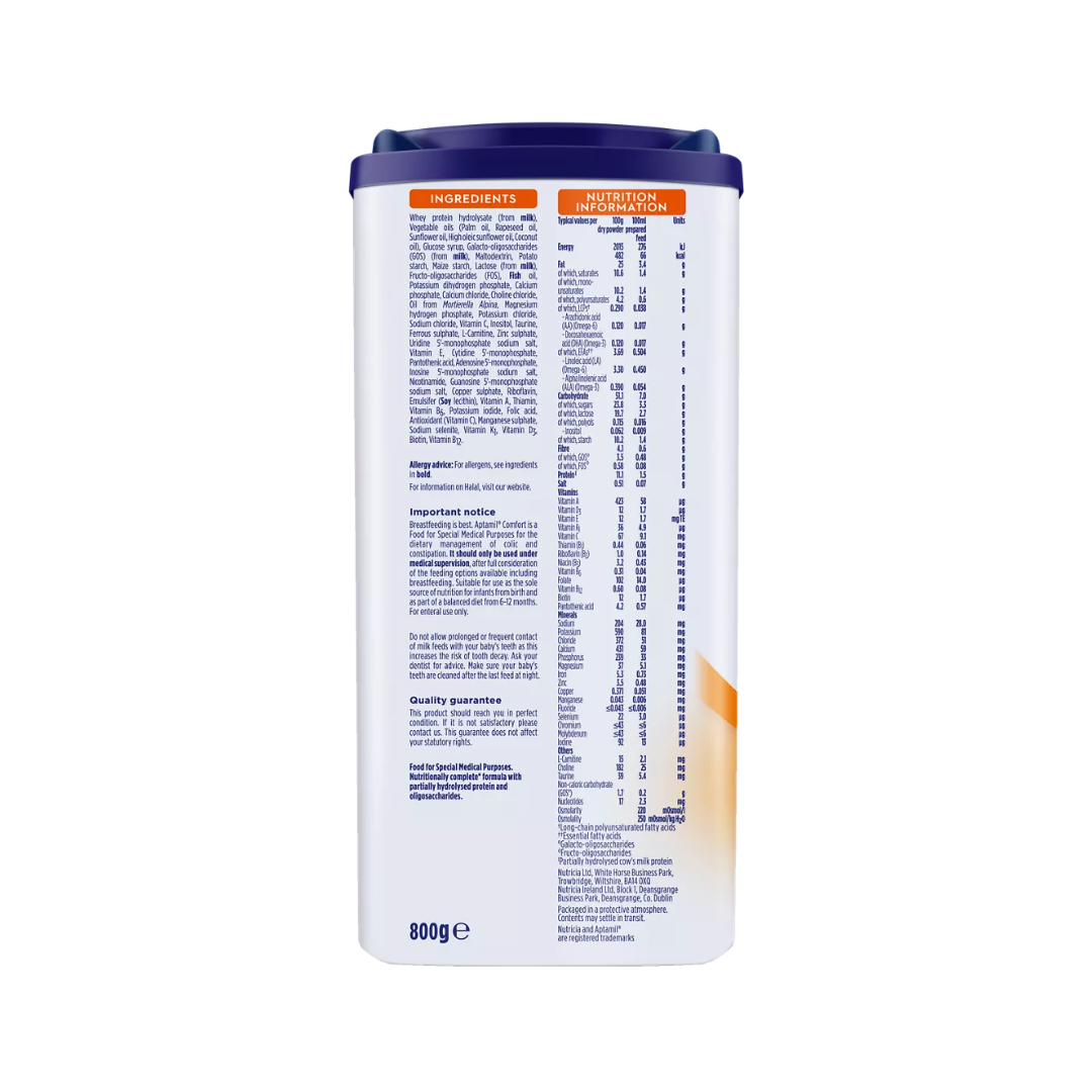 Aptamil Comfort Baby Milk Formula Colic & Constipation From Birth To 12 Months 800g