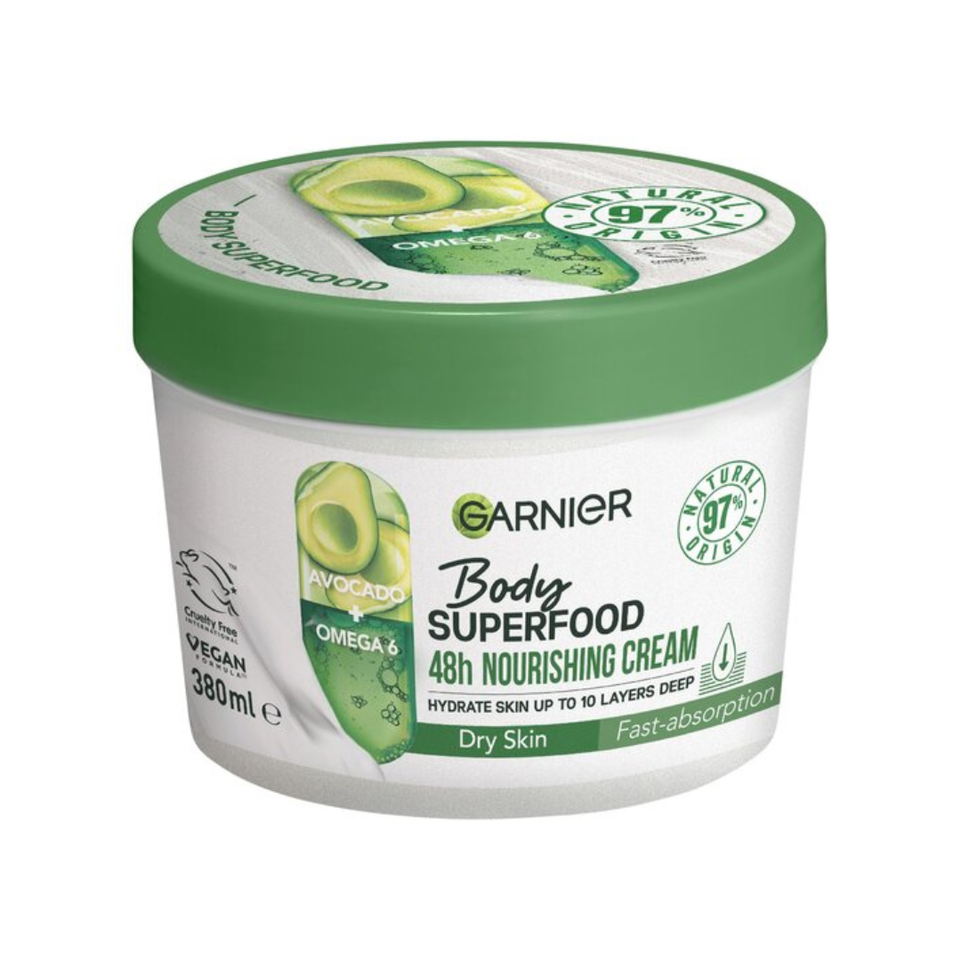 Garnier Nourishing Body Superfood Avocado Body Cream 380ml