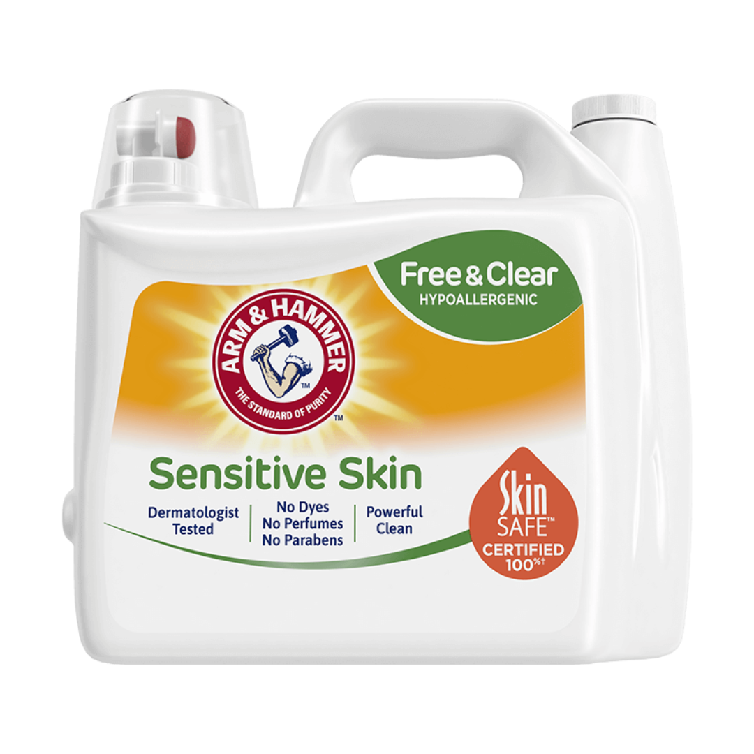 Arm and Hammer Sensitive Skin, Free & Clear Laundry Liquid Detergent 140 Loads, 4.14L