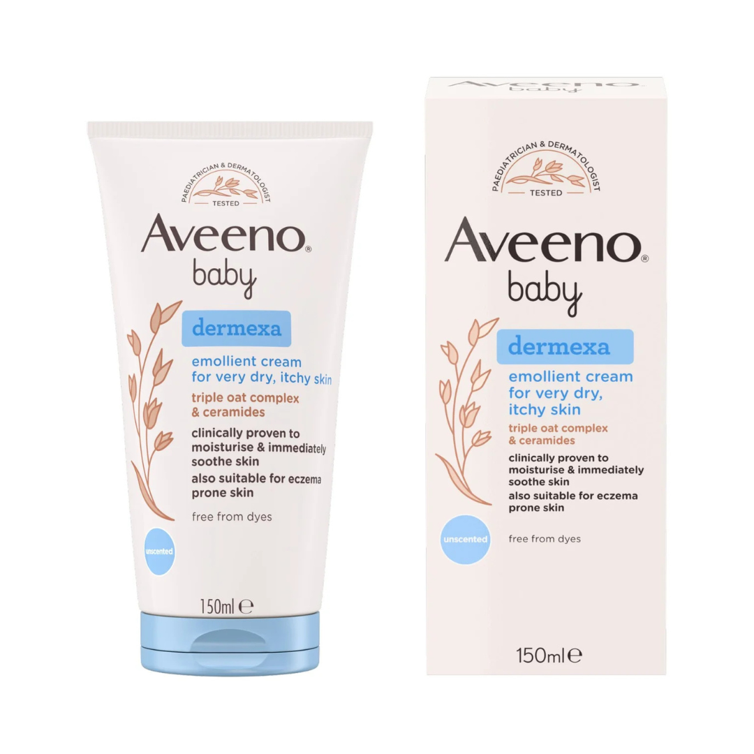 Aveeno Baby Dermexa Emollient Cream For Very Dry, Itchy Skin 150ml