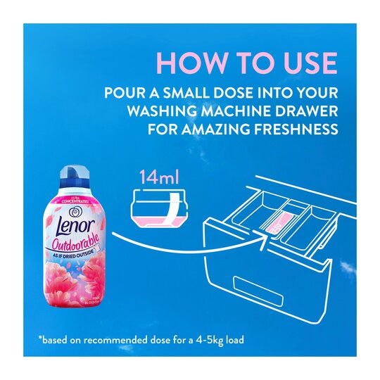 Lenor Outdoorable Pink Blossom Fabric Conditioner 55W 770Ml