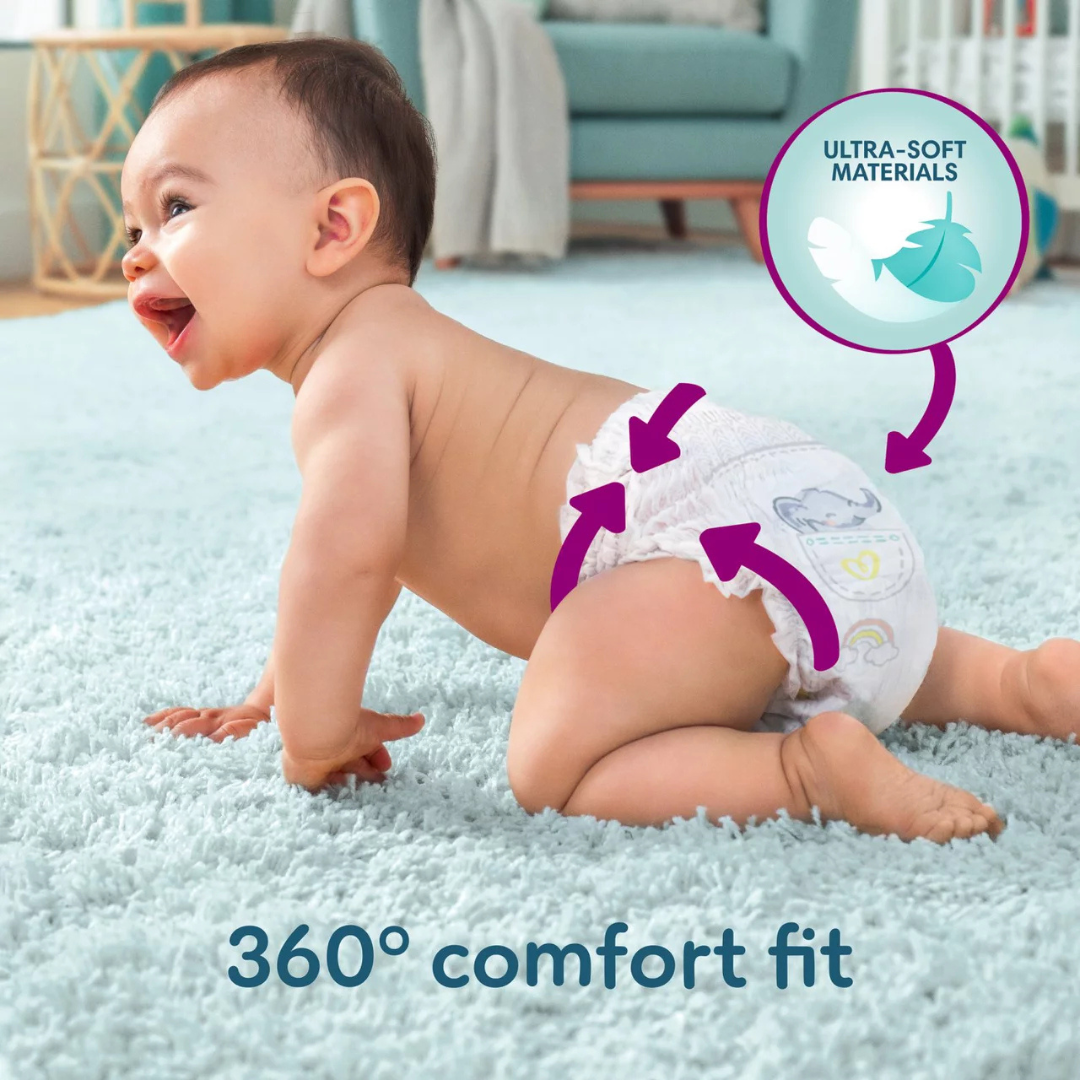 Pampers Premium Protection Nappy Pants Size 6, 42 Nappies, Jumbo Pack