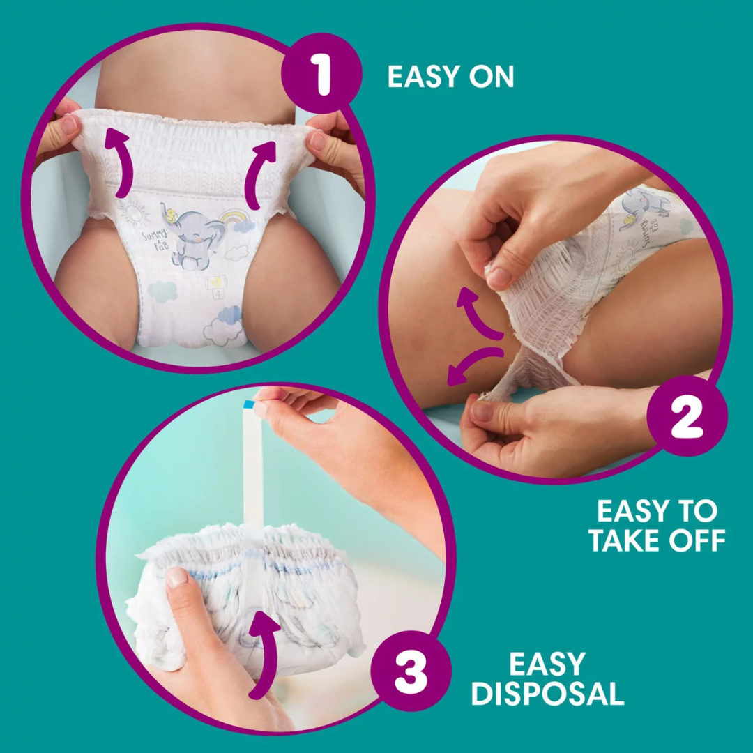 Pampers Premium Protection Nappy Pants Size 6, 42 Nappies, Jumbo Pack