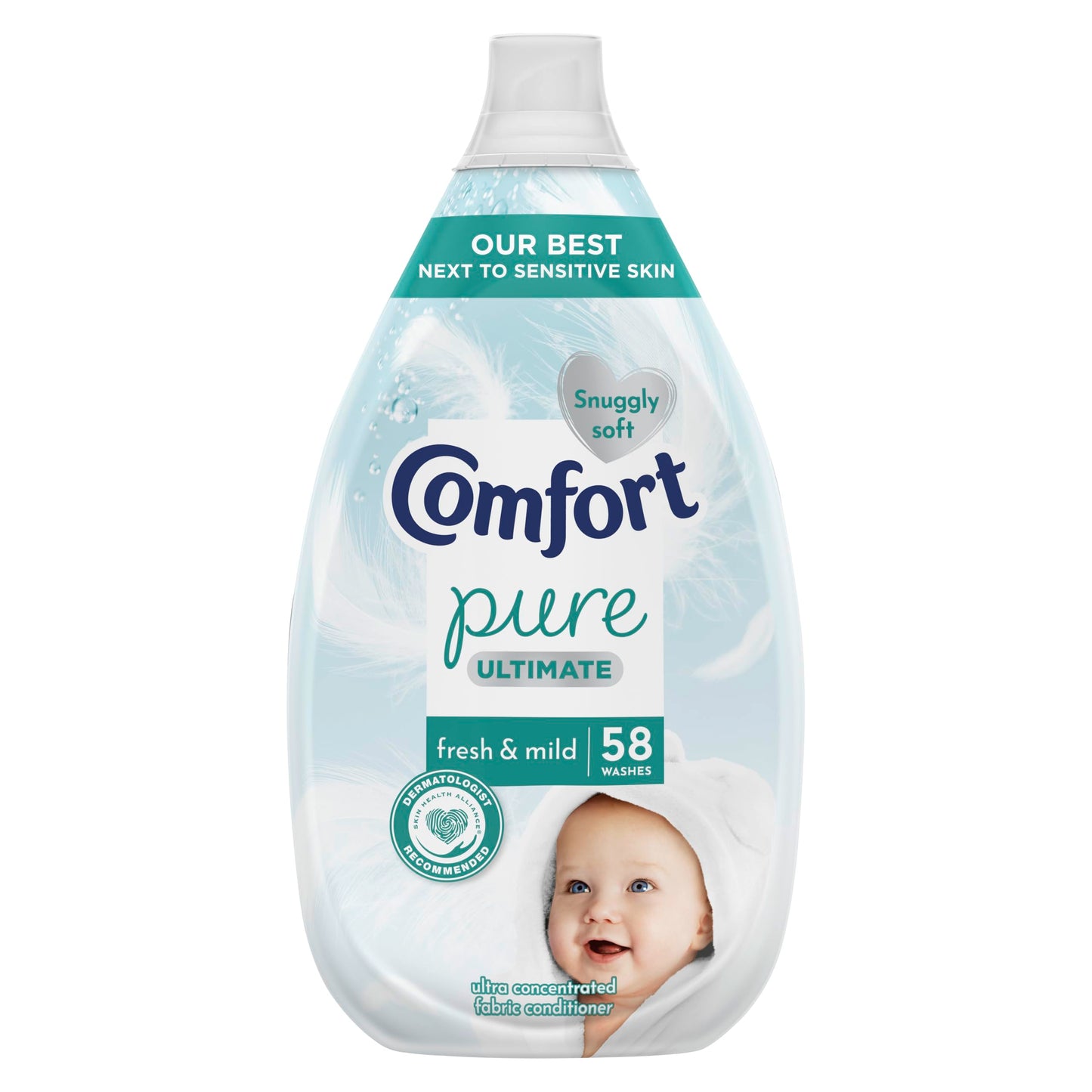 Comfort Ultimate Pure Fabric Conditioner Fresh & Mild 58 Washes