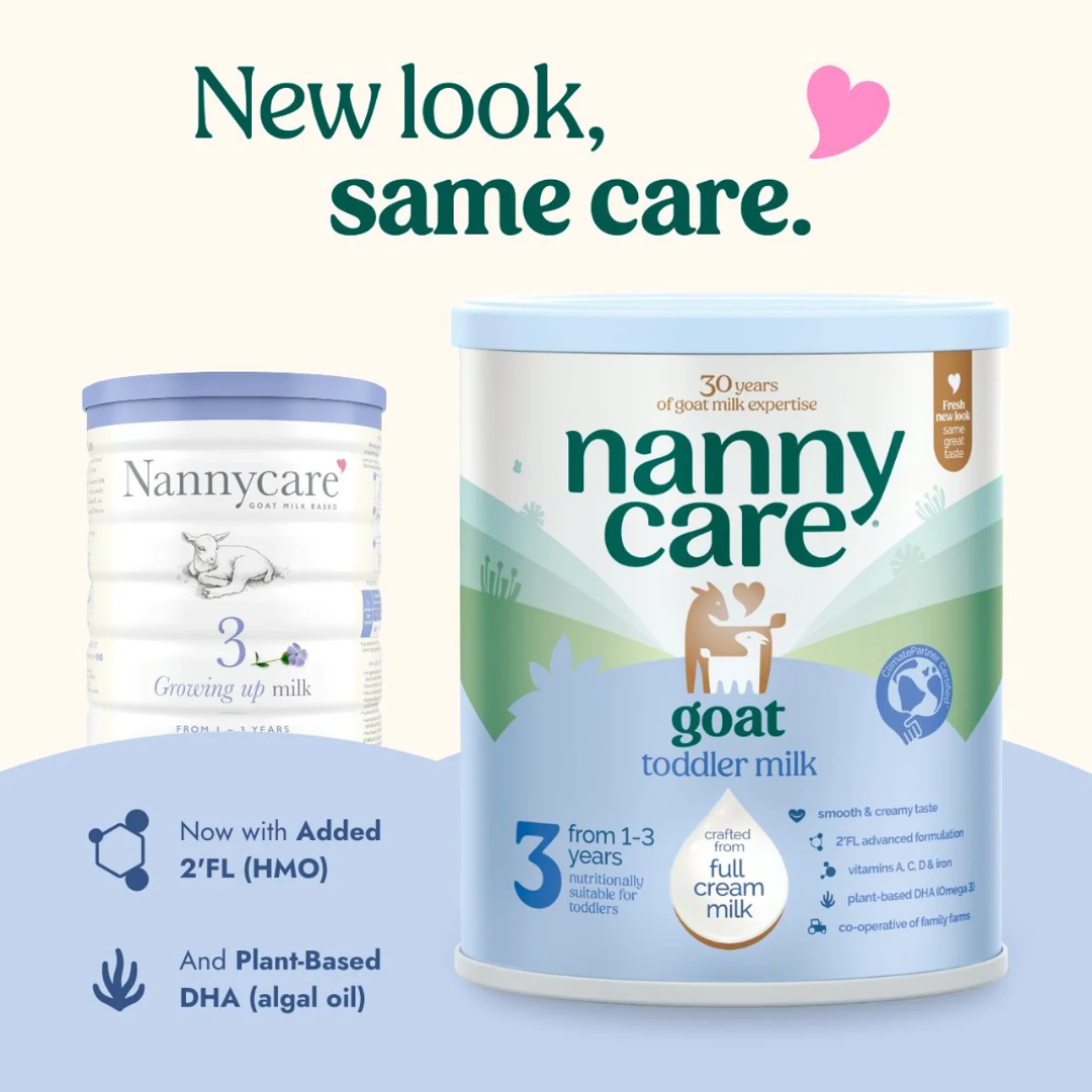 Nannycare 3 Goat Milk Based Toddler Milk, 1-3 Years 800g (NEW)