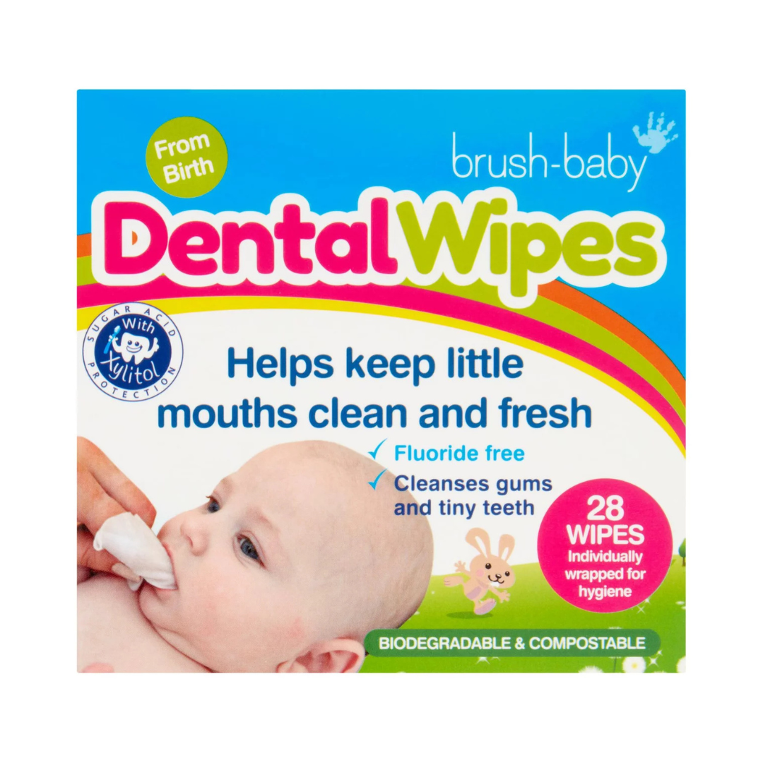 Brush-Baby Dental Wipes From Birth 28
