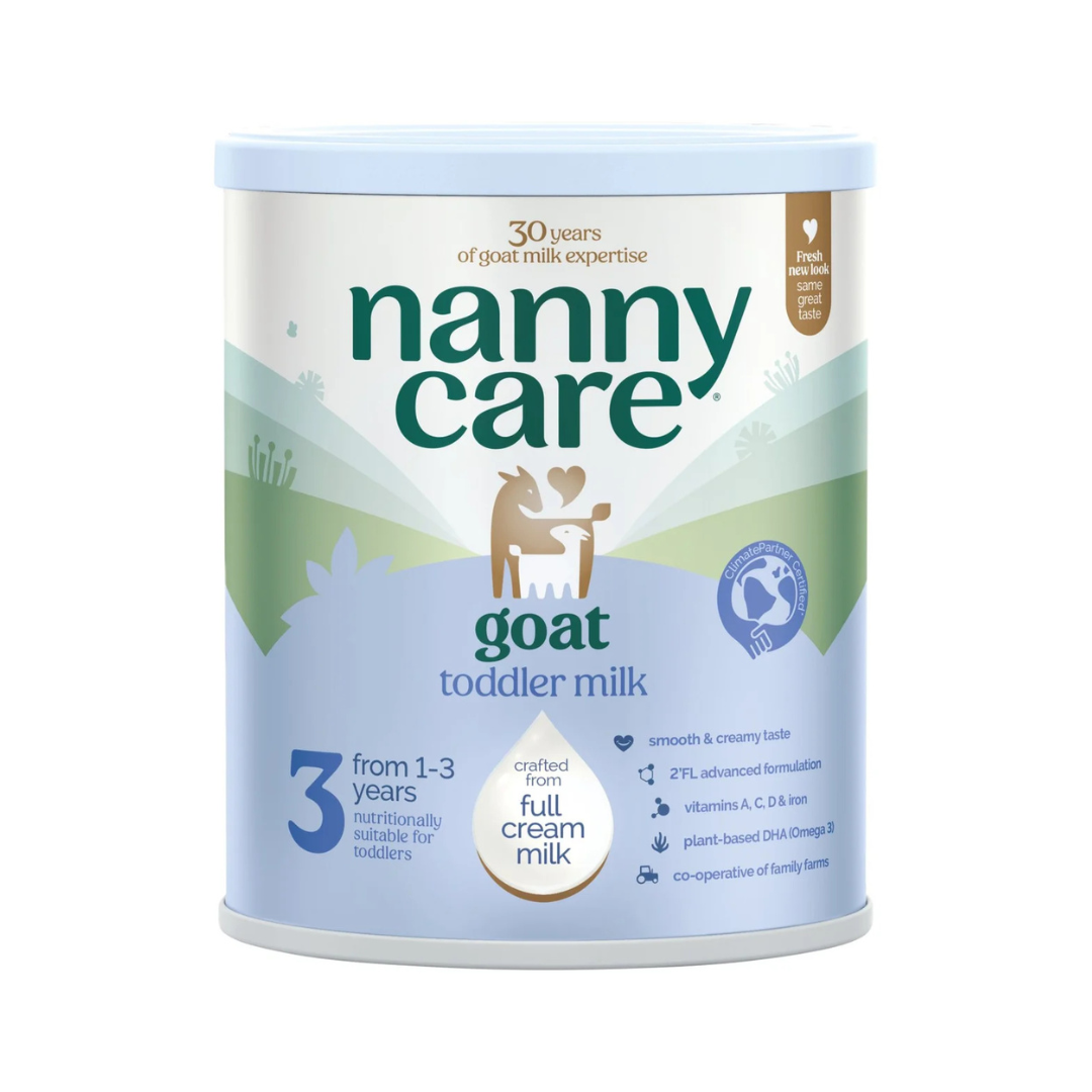 Nannycare 3 Goat Milk Based Toddler Milk, 1-3 Years 800g (NEW)