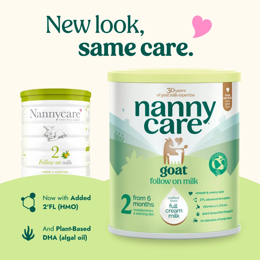 Nannycare 2 Goat Milk Based Follow On Milk, 6-12 Months 800g (NEW)