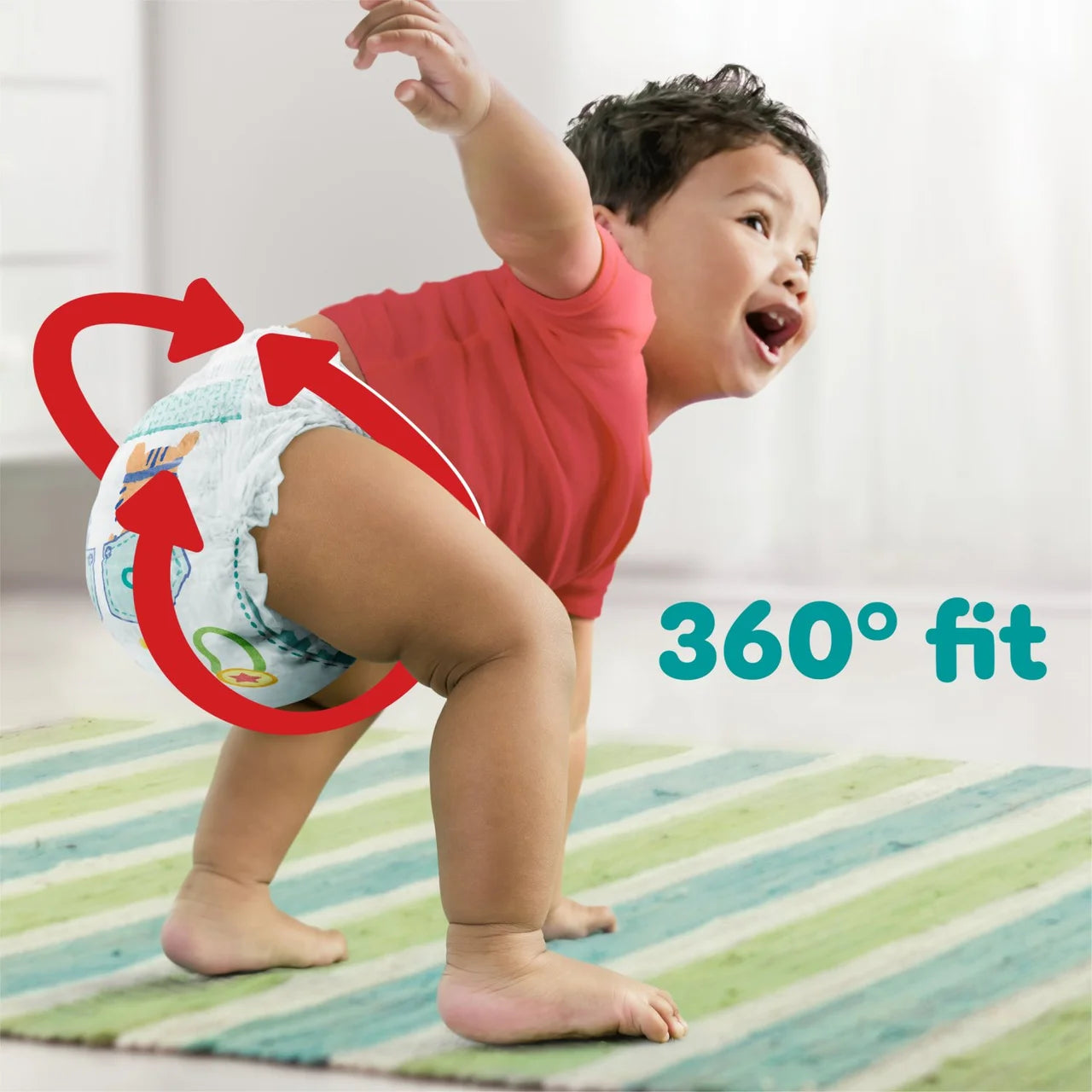 Pampers Baby-Dry Nappy Pants Size 9, 40 Nappies, 19+kg