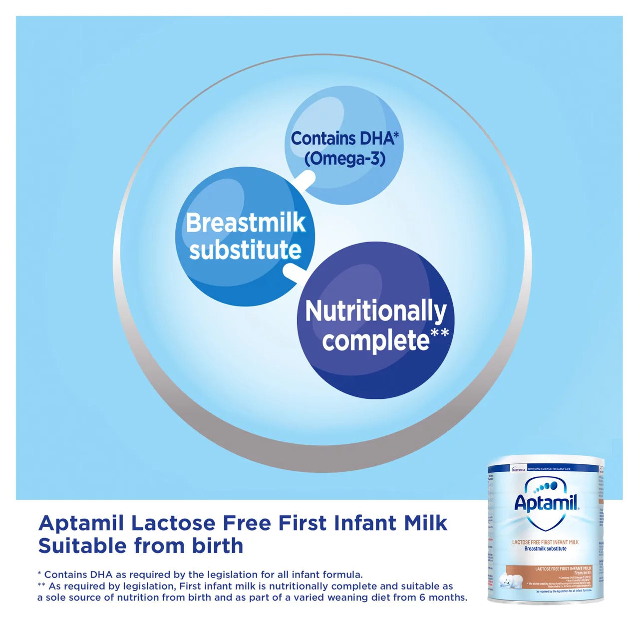 Aptamil Lactose Free First Infant Milk From Birth To 12 Months 400g