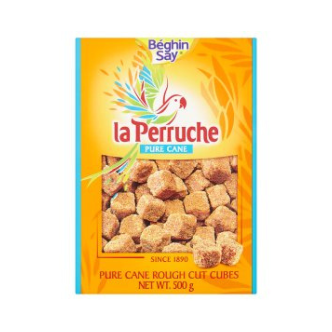 La Perruche Pure Cane Rough Cut Cubes Brown 500g