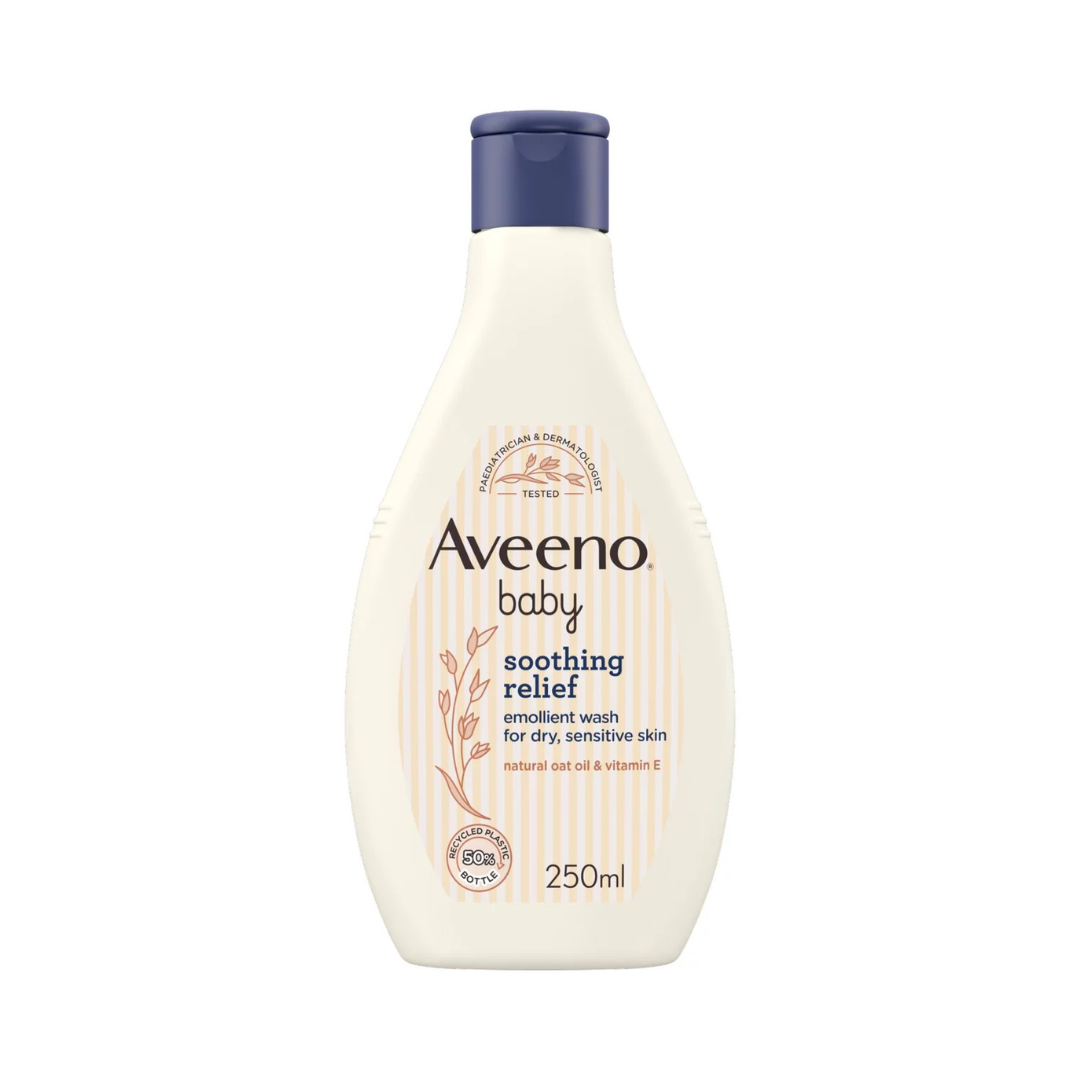 Aveeno Baby Soothing Relief Emollient Wash For Dry, Sensitive Skin 250ml