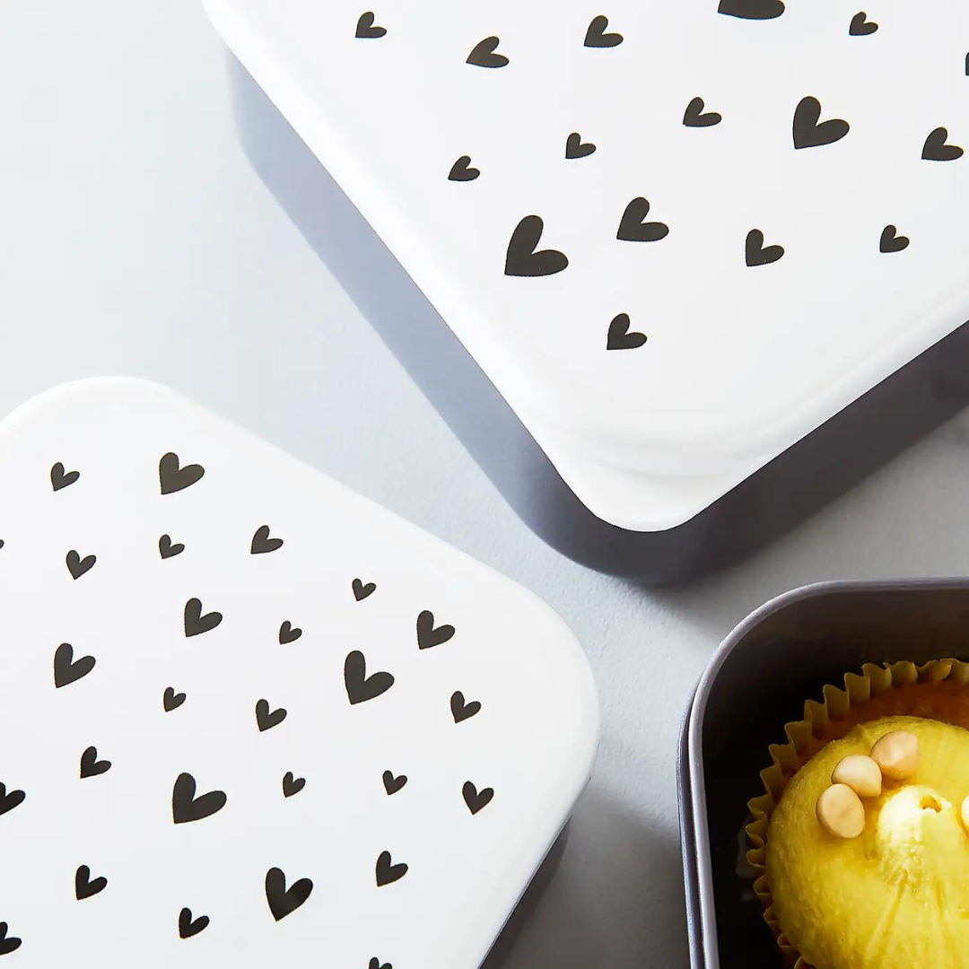 Dunelm Hearts Snack Boxes Set of 3