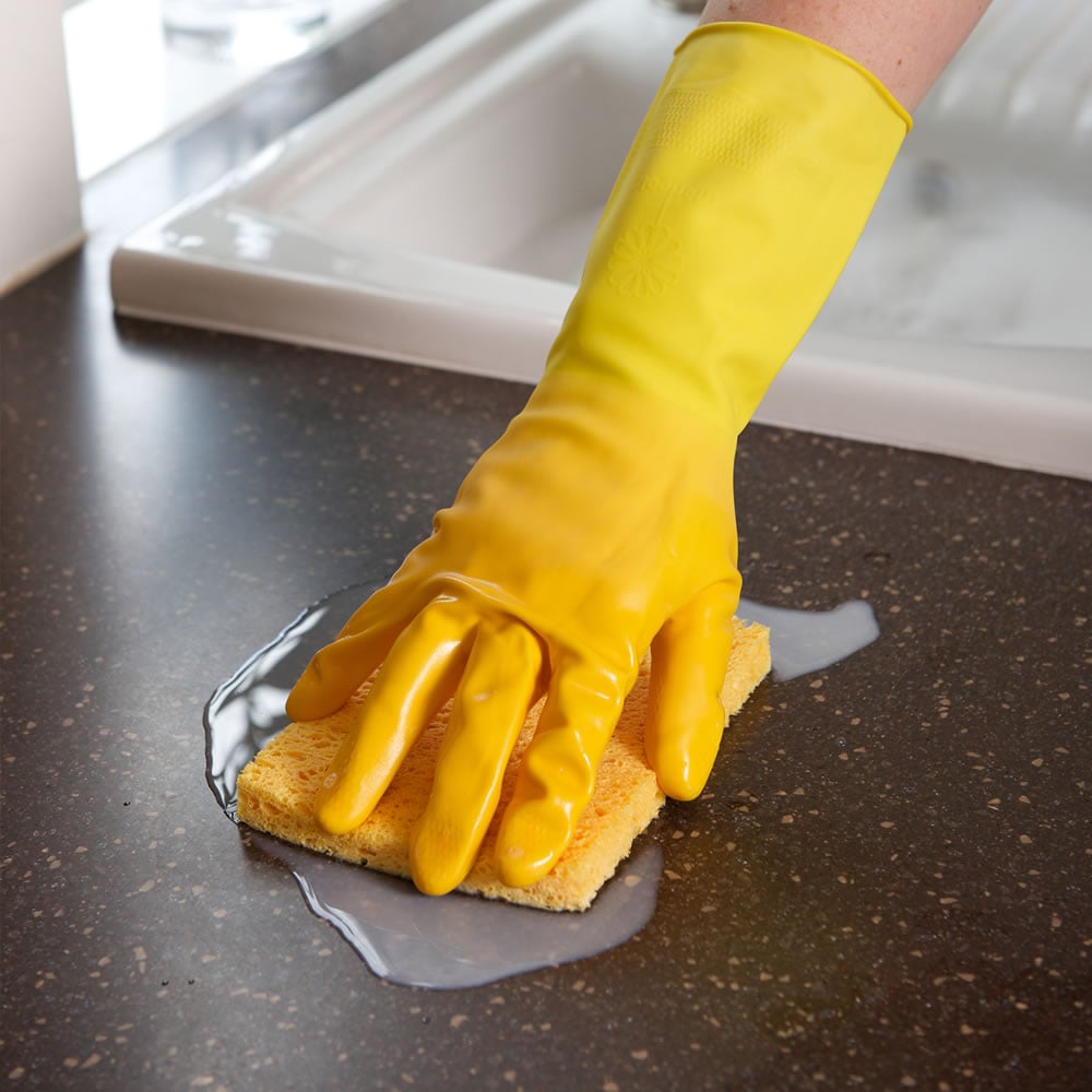 Wilko Yellow Extra Wear Rubber Gloves