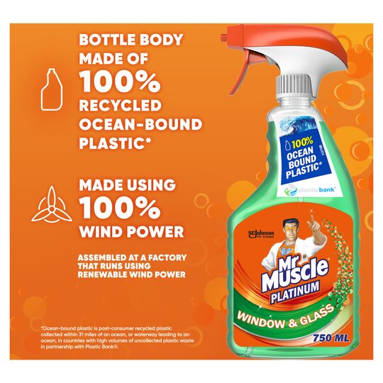 Mr Muscle Platinum Window & Glass 750Ml