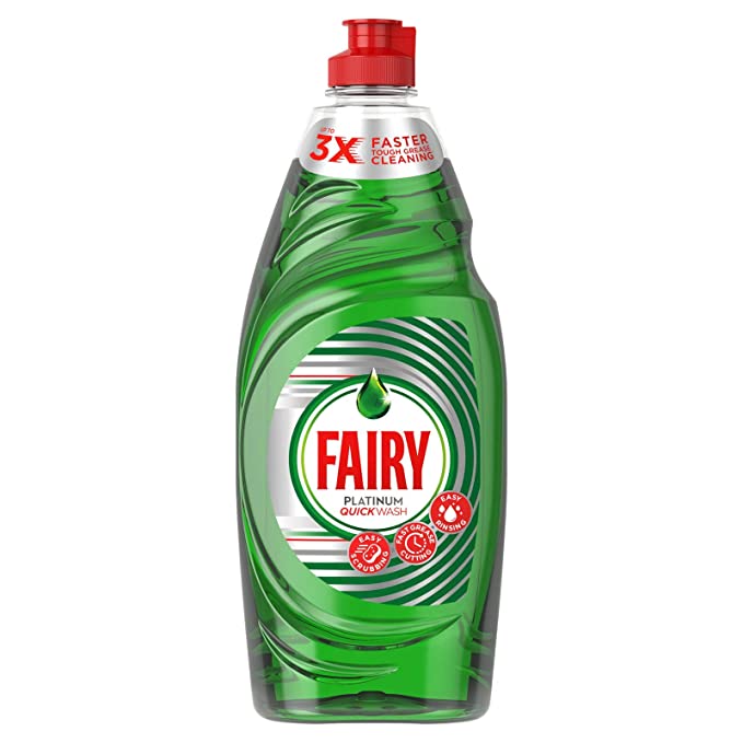 Fairy Platinum Quick Wash Washing Up Liquid (820ml)