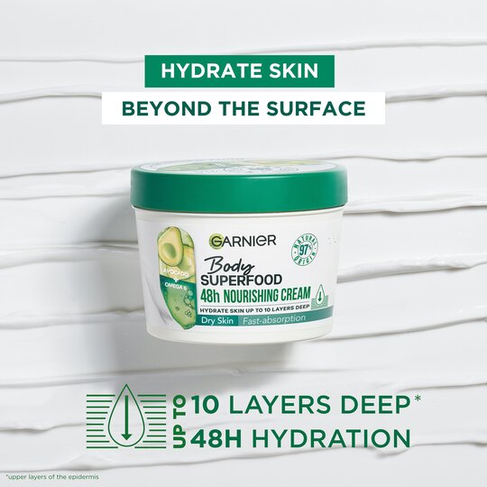 Garnier Nourishing Body Superfood Avocado Body Cream 380ml