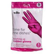 Wilko Rubber Washing Up Gloves