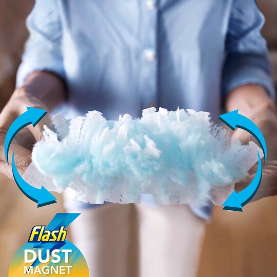 Flash Dust Magnet Duster Starter Kit & Refill X4