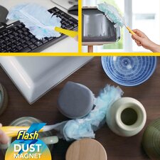 Flash Dust Magnet Duster Starter Kit & Refill X4