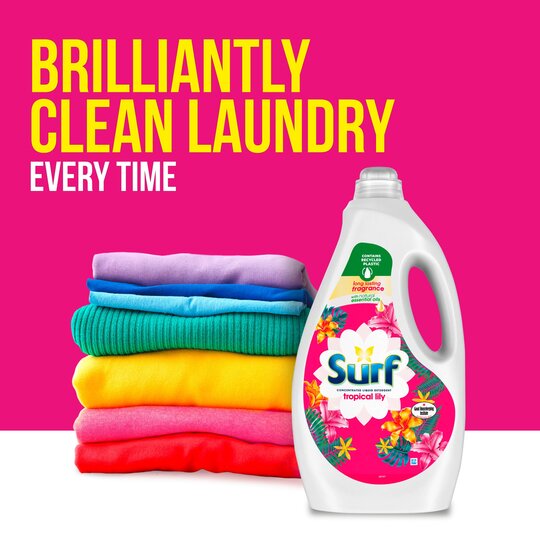 Surf Tropical Lily Washing Liquid Detergent 100 Washes 2700ml