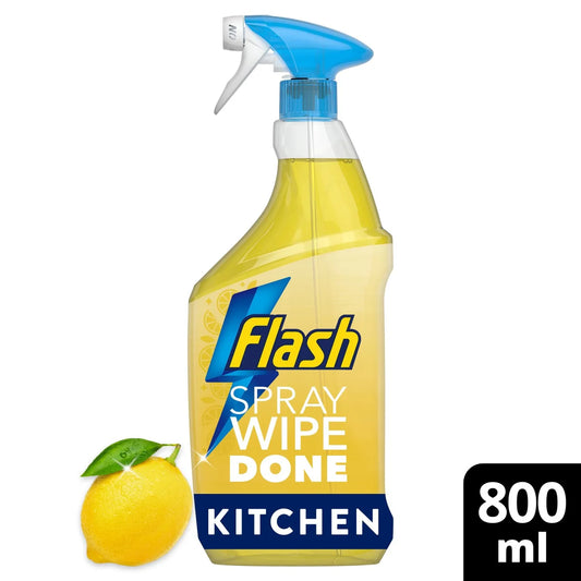 Flash Cleaning Spray Wipe Done Crisp Lemon 800ml