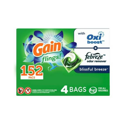 Gain Flings Laundry Pods Original Scent 152 pacs