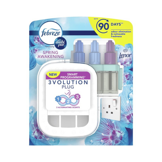 Febreze Ambi Pur 3Volution Air Freshener Plug-In Starter Kit Spring Awakening, 20 ml
