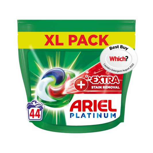 Ariel Platinum + Extra Stain Removal Laundry Pods 44W