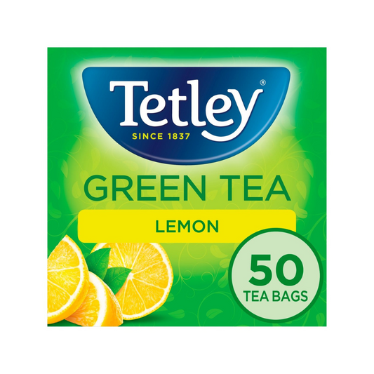Tetley Green Tea Lemon 50 Tea Bags 100g