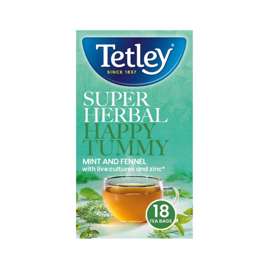 Tetley Super Herbal Digestion Mint & Fennel 18 Per Pack 32.4g