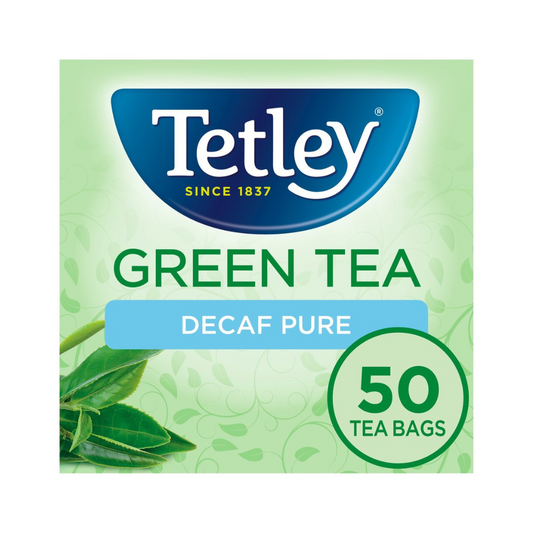 Tetley Decaf Pure Green Tea Bags 50 per pack 100g