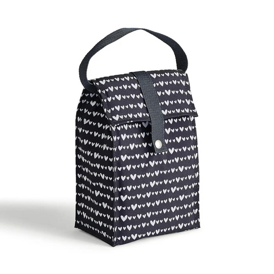 Dunelm Hearts Fold Over Lunch Bag