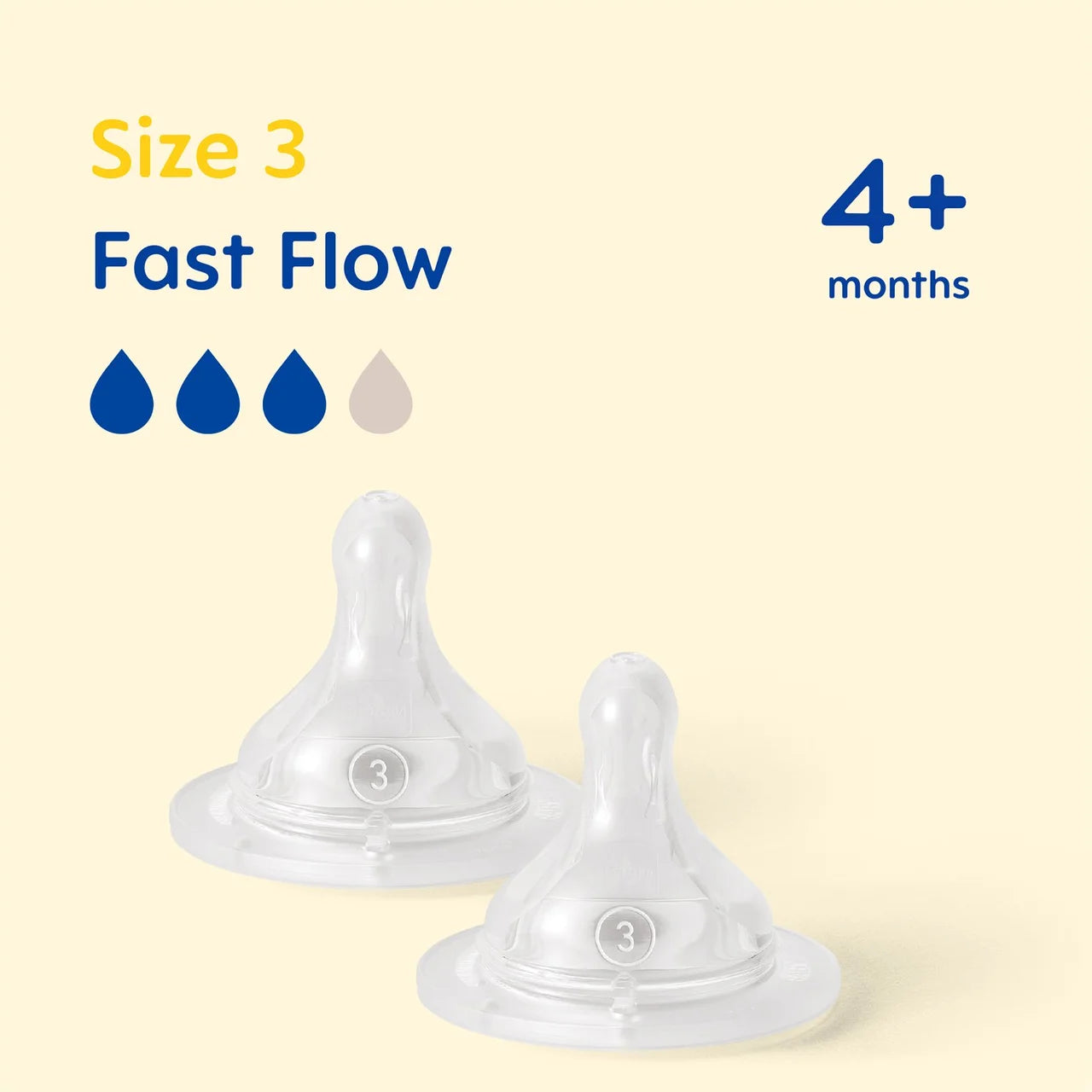 MAM Skin Soft Silicon Teats Size 3 4 Months+
