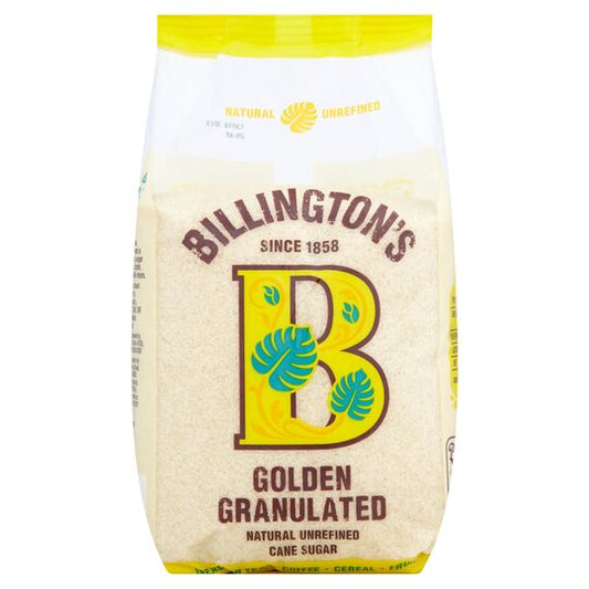 Billington's Golden Granulated Natural Unrefined Cane Sugar 1Kg