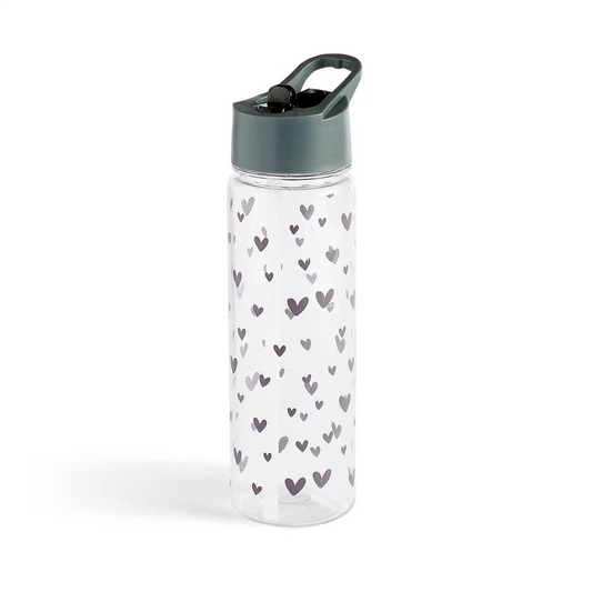 Dunelm Hearts 620ml Water Bottle