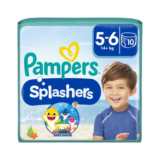 Pampers Splashers Size 5-6 10 Disposable Swim Pants 14+kg