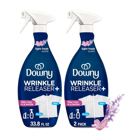 Downy Wrinkle Releaser Light Fresh Scent, 33.8 Oz (Pack of 2)